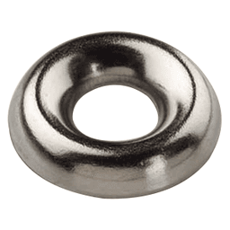 #8 Finish Washer, Bright Nickel - Alt Image 1