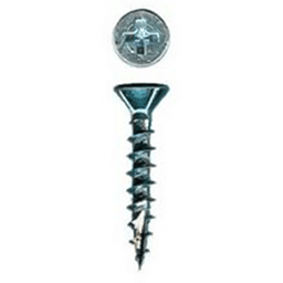 #5 x 1/2" Flat Head Hinge/Drawer Slide Screw, Phillips Drive Chipboard Thread and Sharp Point, Bright Brass, Box of 1 Thousand by Wurth - Main Image