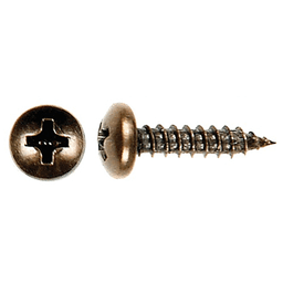 #6 x 5/8" Pan Head Hinge/Drawer Slide Screw, Phillips Drive Fine Thread and Regular Point, Zinc, Box of Thousand by Wurth - Alt Image 1