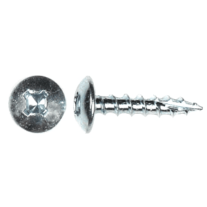 #8 x 3/4" Truss Head Hinge/Drawer Slide Screw, Phillips Drive Coarse Thread and Type 17 Auger Point, Zinc, Box of Thousand by Wurth - Main Image