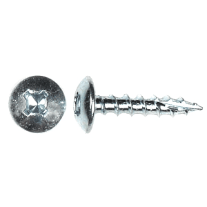 #8 x 3/4" Truss Head Hinge/Drawer Slide Screw, Phillips Drive Coarse Thread and Type 17 Auger Point, Zinc, Box of Thousand by Wurth - Alt Image 1