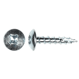 #8 x 3/4" Truss Head Hinge/Drawer Slide Screw, Phillips Drive Coarse Thread and Type 17 Auger Point, Zinc, Box of Thousand by Wurth - Alt Image 1