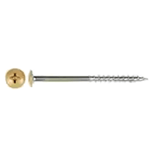 #10 x 3" Truss Head Installation Screw, Phillips Drive Coarse Thread and Needle Point, Zinc with Sand Head, Box of 5 Hundred by Wurth - Main Image
