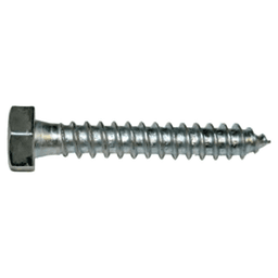 #5/16 x 3" Bolt Head Installation Screw, Hex Drive Coarse Thread and Sharp Point, Zinc, Box of Hundred by Wurth - Main Image