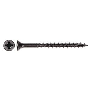 #8 x 2" Flat Head Assembly Screw, Combo Drive Coarse Thread with Nibs and Type 17 Auger Point, Zinc, Box of Thousand by Wurth - Alt Image 1