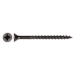 #8 x 2" Flat Head Assembly Screw, Combo Drive Coarse Thread with Nibs and Type 17 Auger Point, Zinc, Box of Thousand by Wurth - Alt Image 1