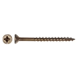 #8 x 1-1/2" Flat Head Assembly Screw, Combo Drive Coarse Thread with Nibs and Regular Point, Lubricated, Box of Thousand by Wurth - Main Image