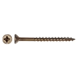 #8 x 1-1/2" Flat Head Assembly Screw, Combo Drive Coarse Thread with Nibs and Regular Point, Lubricated, Box of Thousand by Wurth - Alt Image 1