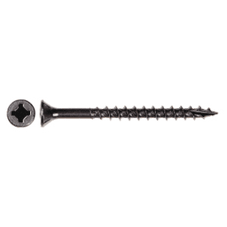#8 x 1-5/8" Flat Head Assembly Screw, Combo Drive Coarse Thread with Nibs and Type 17 Auger Point, Zinc, Box of Thousand by Wurth - Main Image