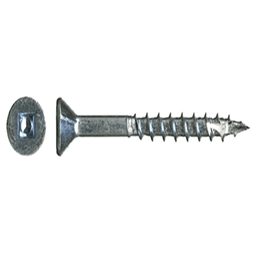 #8 x 3" Flat Head Assembly Screw, Square Drive Coarse Thread with Nibs and Type 17 Auger Point, Zinc, Box of Thousand by Wurth - Alt Image 1