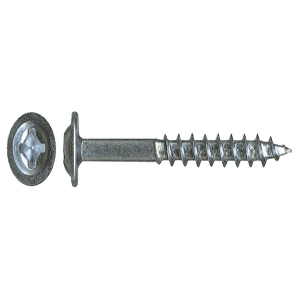 #8 x 1-1/2" Round Washer Head Assembly Screw, Combo Drive Turbo Thread and Regular Point, Lubricated, Box of Thousand by Wurth - Alt Image 1