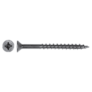 #8 x 1-1/4" Flat Head Assembly Screw, Combo Drive Coarse Thread and Regular Point, Lubricated, Box of Thousand by Wurth - Alt Image 1