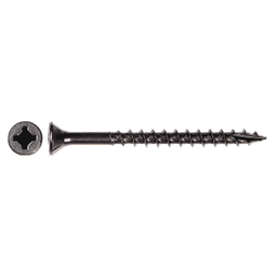 #8 x 2" Flat Head Assembly Screw, Combo Drive Coarse Thread with Nibs and Type 17 Auger Point, Zinc, Box of Thousand by Wurth - Main Image