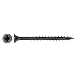 #8 x 2-1/2" Flat Head Assembly Screw, Combo Drive Coarse Thread with Nibs and Type 17 Auger Point, Zinc, Box of Thousand by Wurth - Main Image