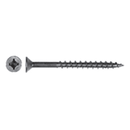#8 x 1-1/2" Flat Head Assembly Screw, Combo Drive Coarse Thread and Regular Point, Lubricated, Box of Thousand by Wurth - Main Image