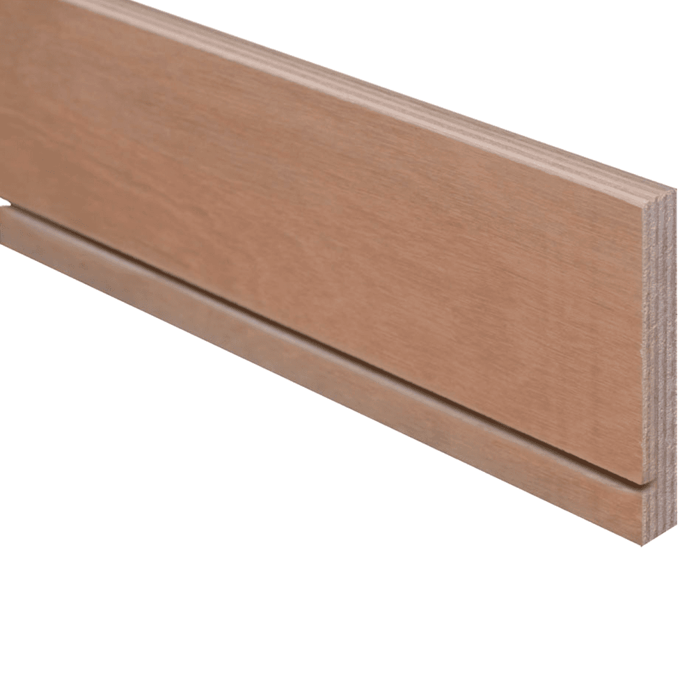 Baltic Birch Drawer Side with 9/32" Groove and 0.47" Thickness - Front View