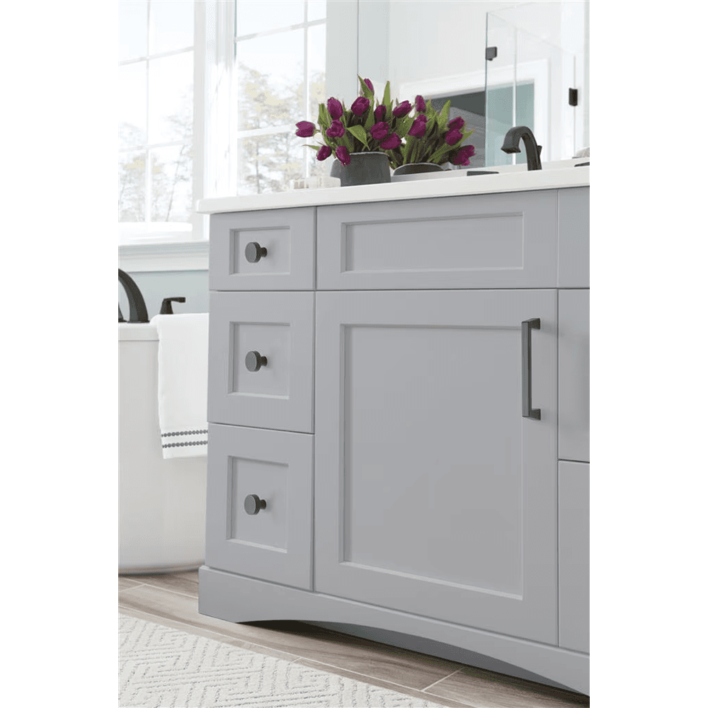 1-5/16" BlackRock Cabinet Knob, Black Bronze Alt 2 - Image