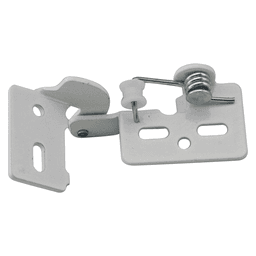 #5 Non-Wrap Knife Pin Hinge, Self-Closing, 1/4" to 5/16" Overlay, White Powder Coated, 25/Box - Main Image