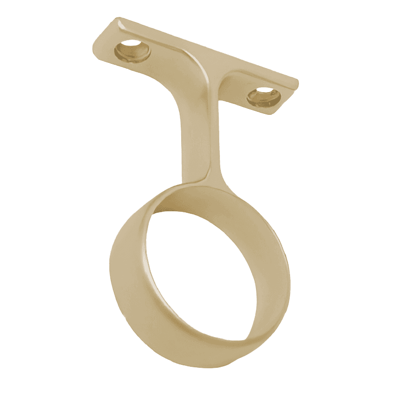 Center Support for Round Tubing, Dull Brass - Main Image