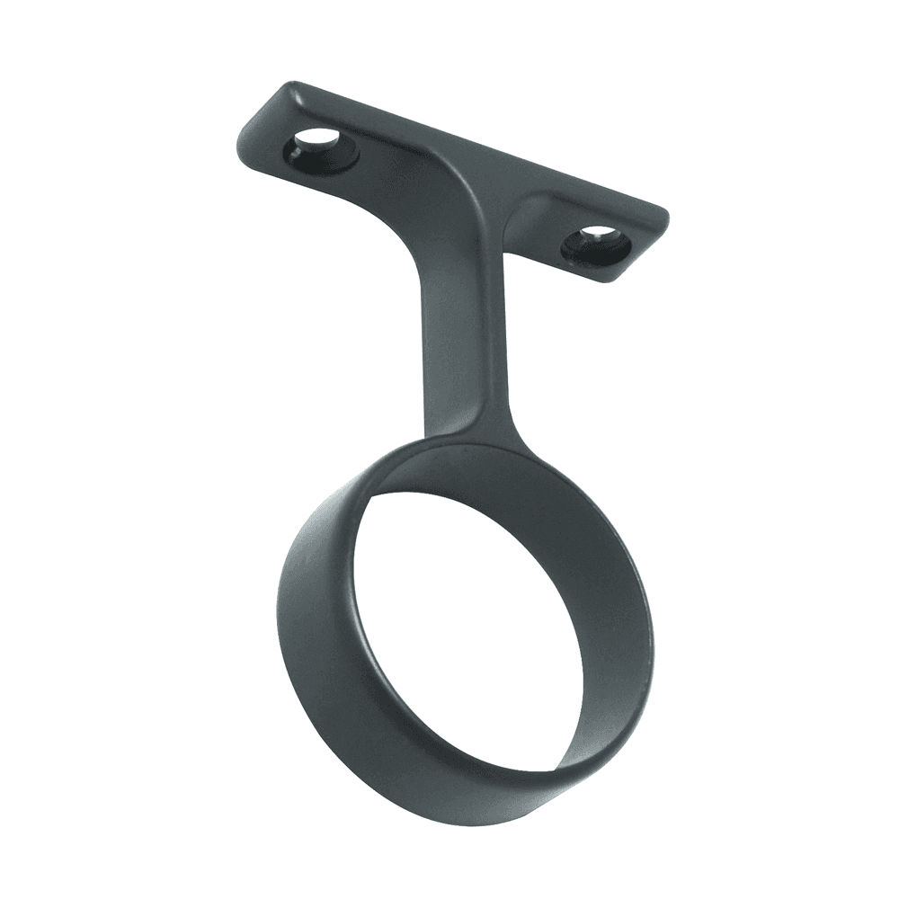 Center Support for Round Tubing, Matte Black - Main Image