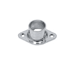 Pro 1-1/16" Chrome Closed Flange for Closet Rods - Screw Mount