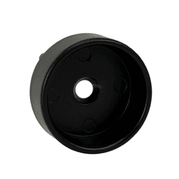 1-5/16" Diameter Closed Flange for Round Closet Rods, Pin Mount, Matte Black Finish