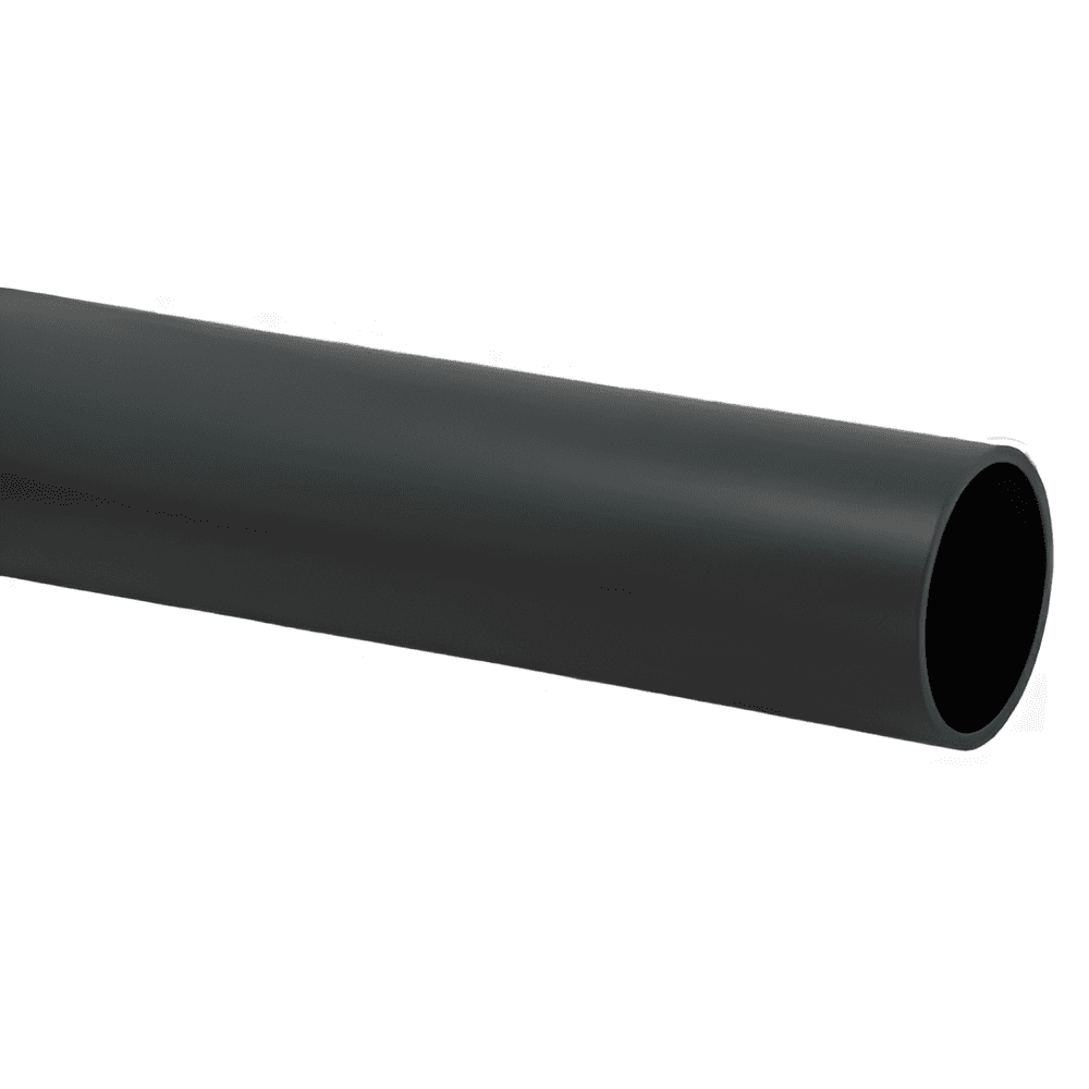 Pro 1-5/16" Diameter 96" Long Aluminum Closet Rod in Black Finish - Ideal for General Garment Hanging