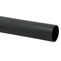Pro 1-5/16" Diameter 96" Long Aluminum Closet Rod in Black Finish - Ideal for General Garment Hanging