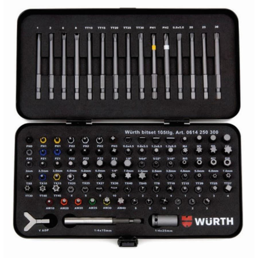 Zebra 105 Piece Universal Bit Assortment