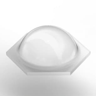 Bumpon™ Quiet Protective Bumper, Hexagonal-Hemisphere, Clear/Transparent, 132/Sheet - Main Image