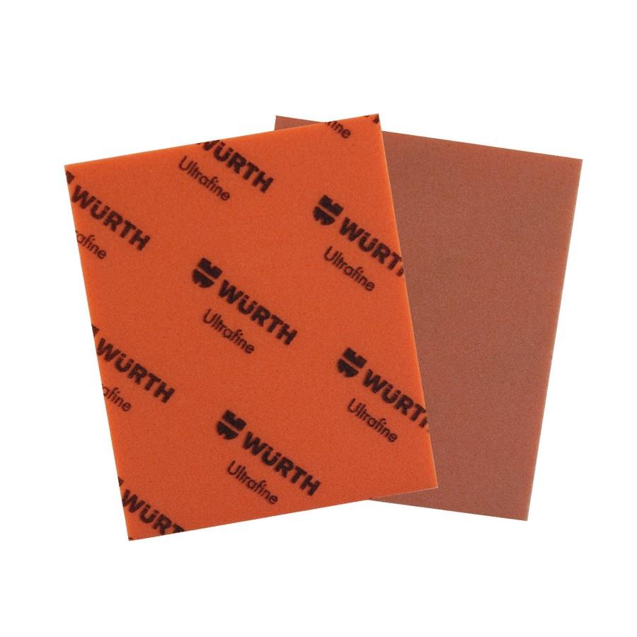 Wurth One Sided Sanding Sponge Aluminum Oxide 220 Grit Orange 20/Box