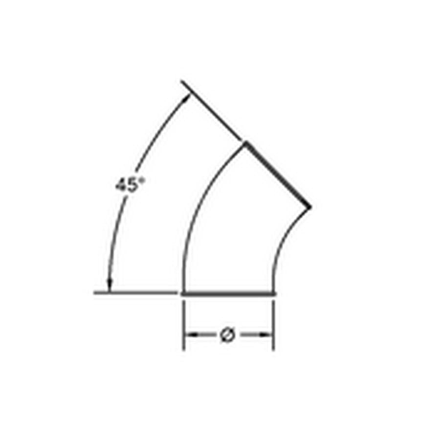 45 Elbow Line Drawing