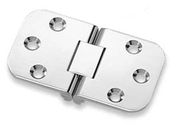 Tabletop 180&#730; Opening Hinge, Flat Edge, Satin Nickel - Alt Image 1