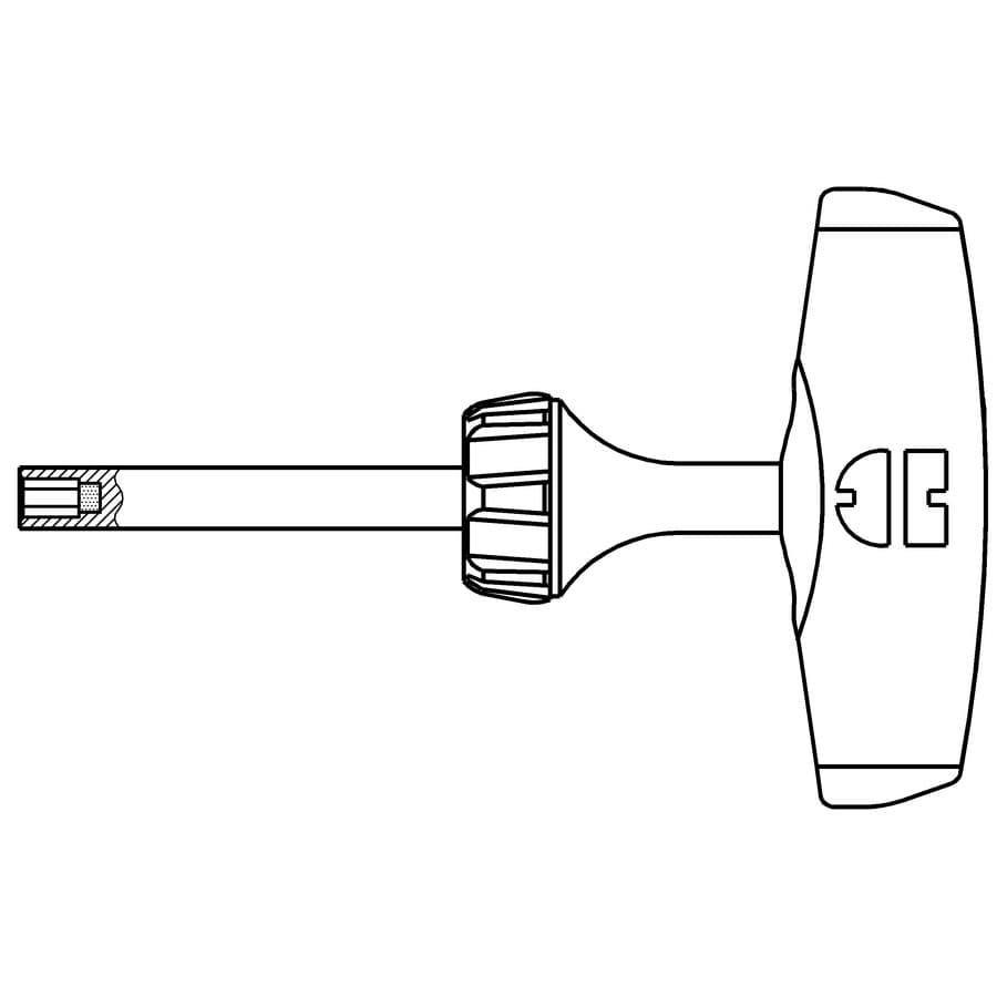 ZEBRA T-Handle Ball Head Screwdriver with Side Hexagon Tip :: Image 30