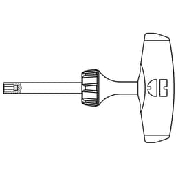 ZEBRA T-Handle Ball Head Screwdriver with Side Hexagon Tip :: Image 30