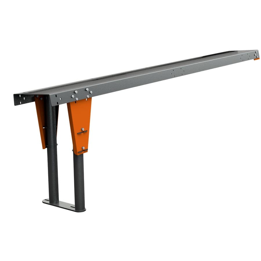 Solid Material Handling Table with 10 Degree Tilted Brackets :: Image 10