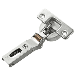 Series 700 -30° Negative Angled Corner 110° Opening Hinge with Self-Closing, 45mm Bore Pattern, Nickel, Screw-On (150/Box)