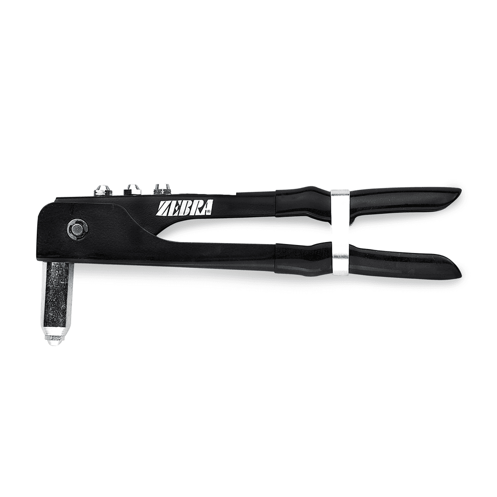 Zebra Hand Held Rivet Pliers With Long Nose Piece For Installing Blind Rivets