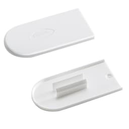 Lamello 186350P Cabineo Plastic Cover Caps Papyrus White Box of 100