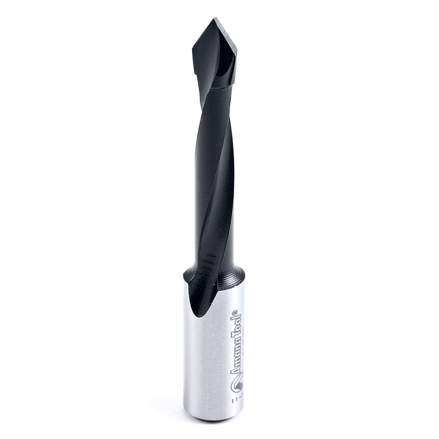 Amana Tool 314070 Carbide Tipped Through-Hole Boring Bit R/H 7mm Dia x 70mm Long x 10mm Shank