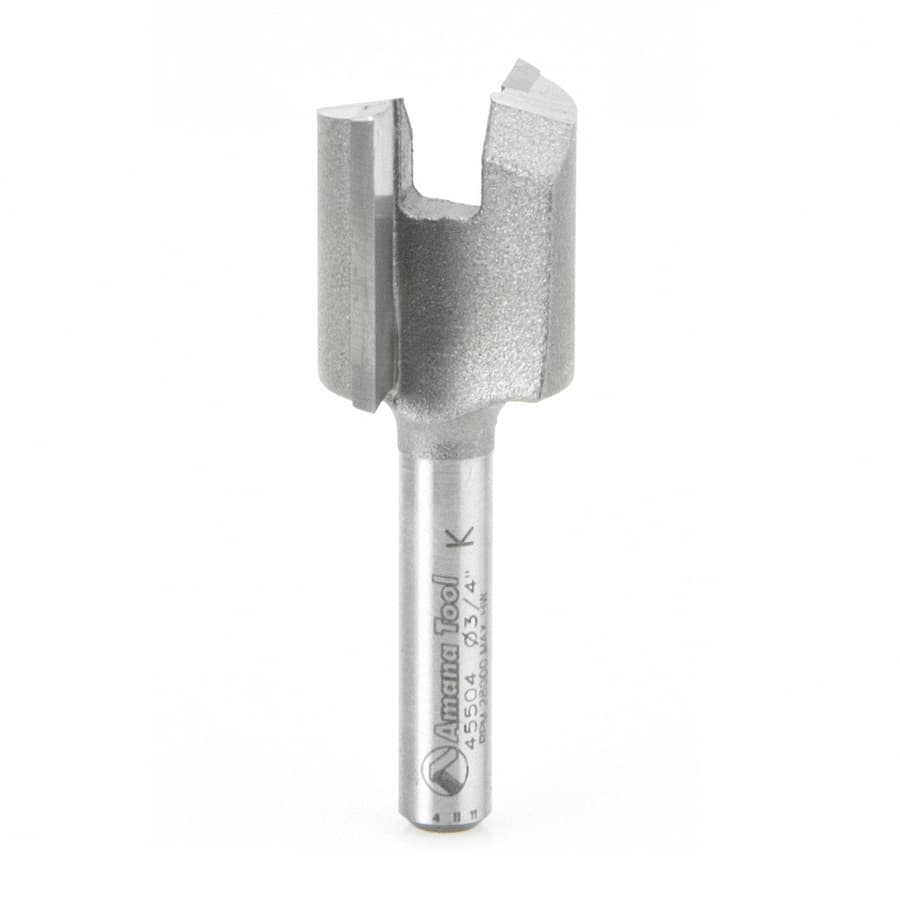 Amana Tool 45504 Carbide Tipped Mortising 3/4" Dia x 3/4" x 1/4" Shank