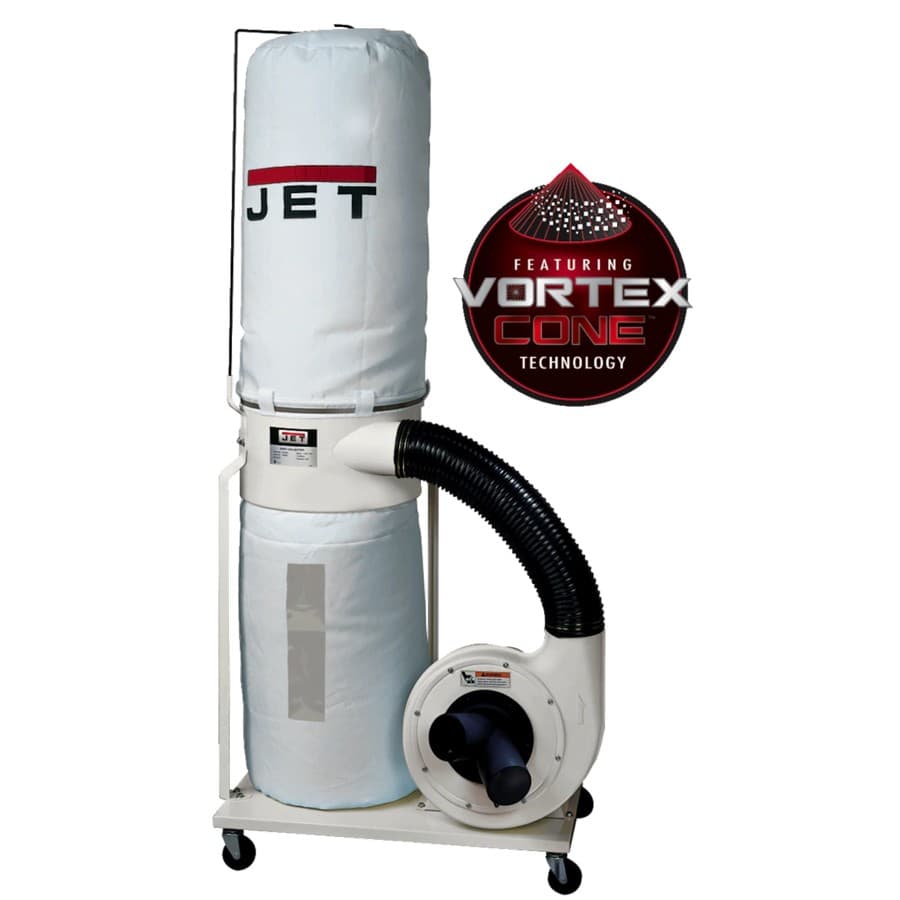 Jet Tools 710703K DC-1200VX-BK3 Dust Collector with 30-Micron Bag Filter Kit 2HP Three Phase 230/460V