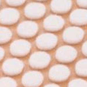 3/8" Felt Door Bumpers, White, Cylindrical, 5000 per Roll