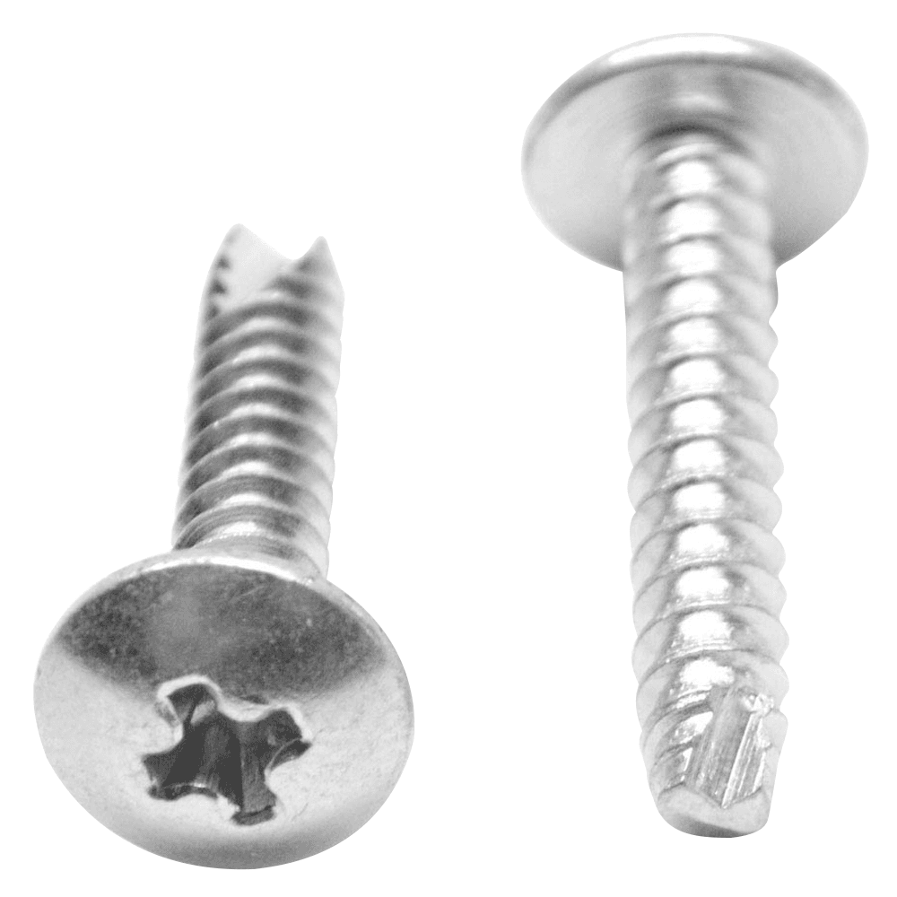#8 x 1/2" Modified Truss Head Hinge/Drawer Slide Screw, Phillips Drive Coarse Thread, Zinc by R H Fasteners