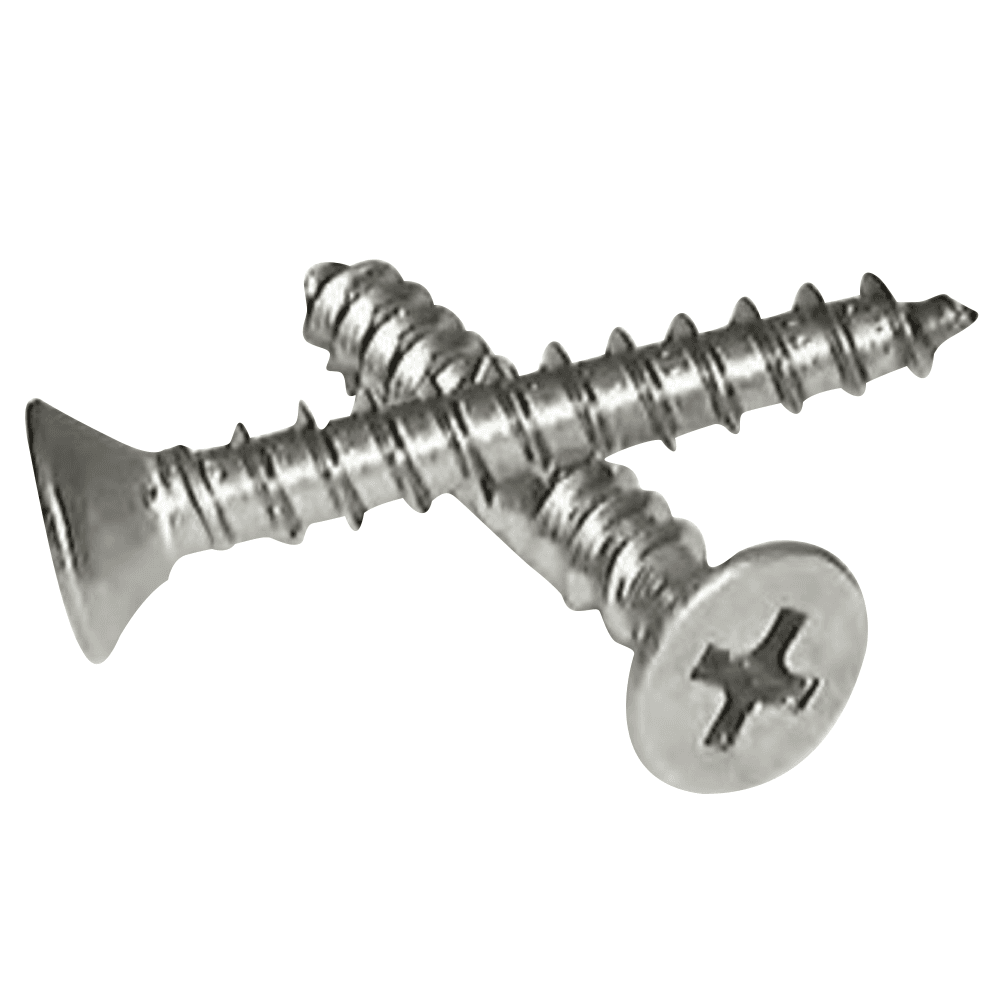 #8 x 3/4" Flat Head Hinge/Drawer Slide Screw, Phillips Drive TSA Thread and Self-Tapping Point, Zinc, Box of Hundred by R H Fasteners