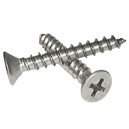 #8 x 3/4" Flat Head Hinge/Drawer Slide Screw, Phillips Drive TSA Thread and Self-Tapping Point, Zinc, Box of Hundred by R H Fasteners