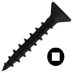#8 x 5/8" Flat Head Hinge/Drawer Slide Screw, Phillips Drive Standard Thread and Regular Point, Black, Box of Thousand by R H Fasteners