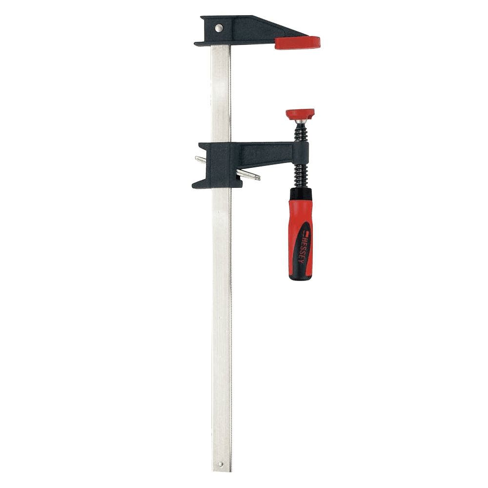 30" Clutch Style Bar Clamp with Wood Handle, 3-1/2" Throat Depth