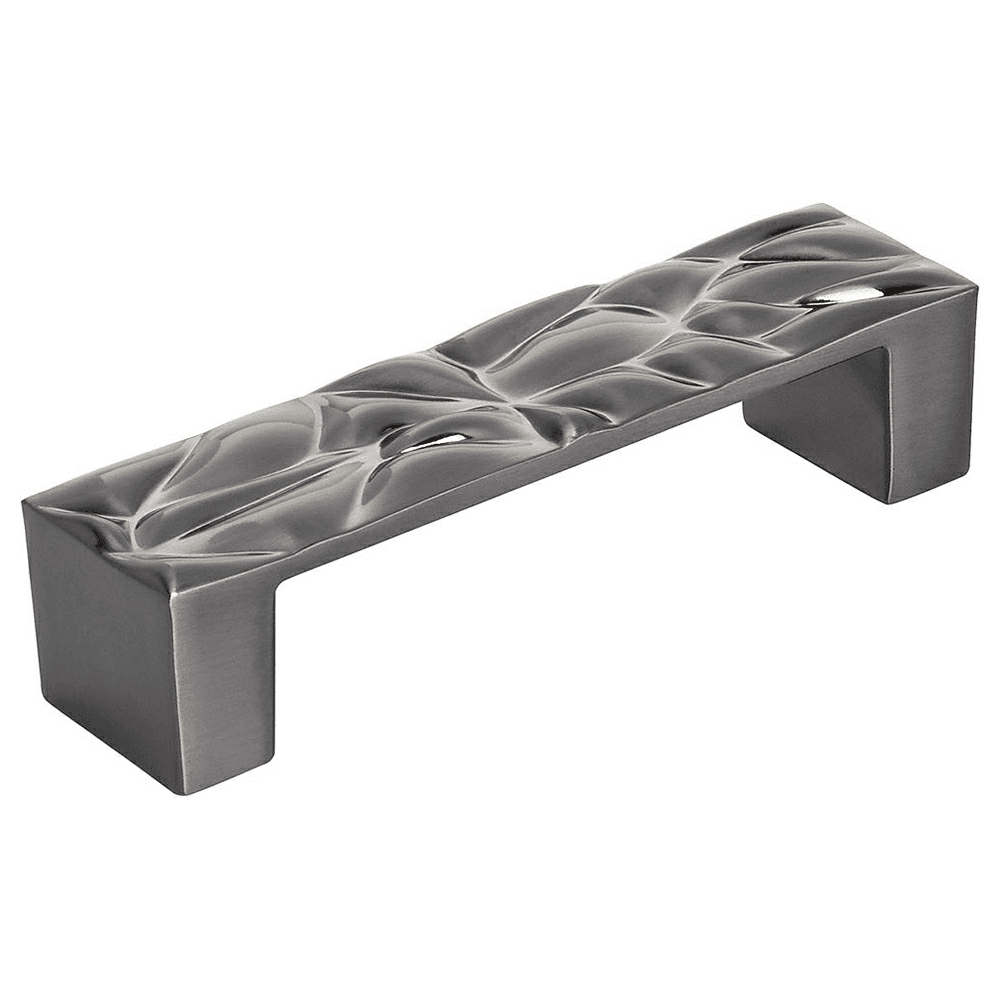 3-3/4" Calathea Handle Pull, Black Chrome