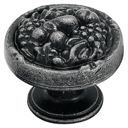 1-3/8" Natural Elegance Round Knob, Wrought Iron